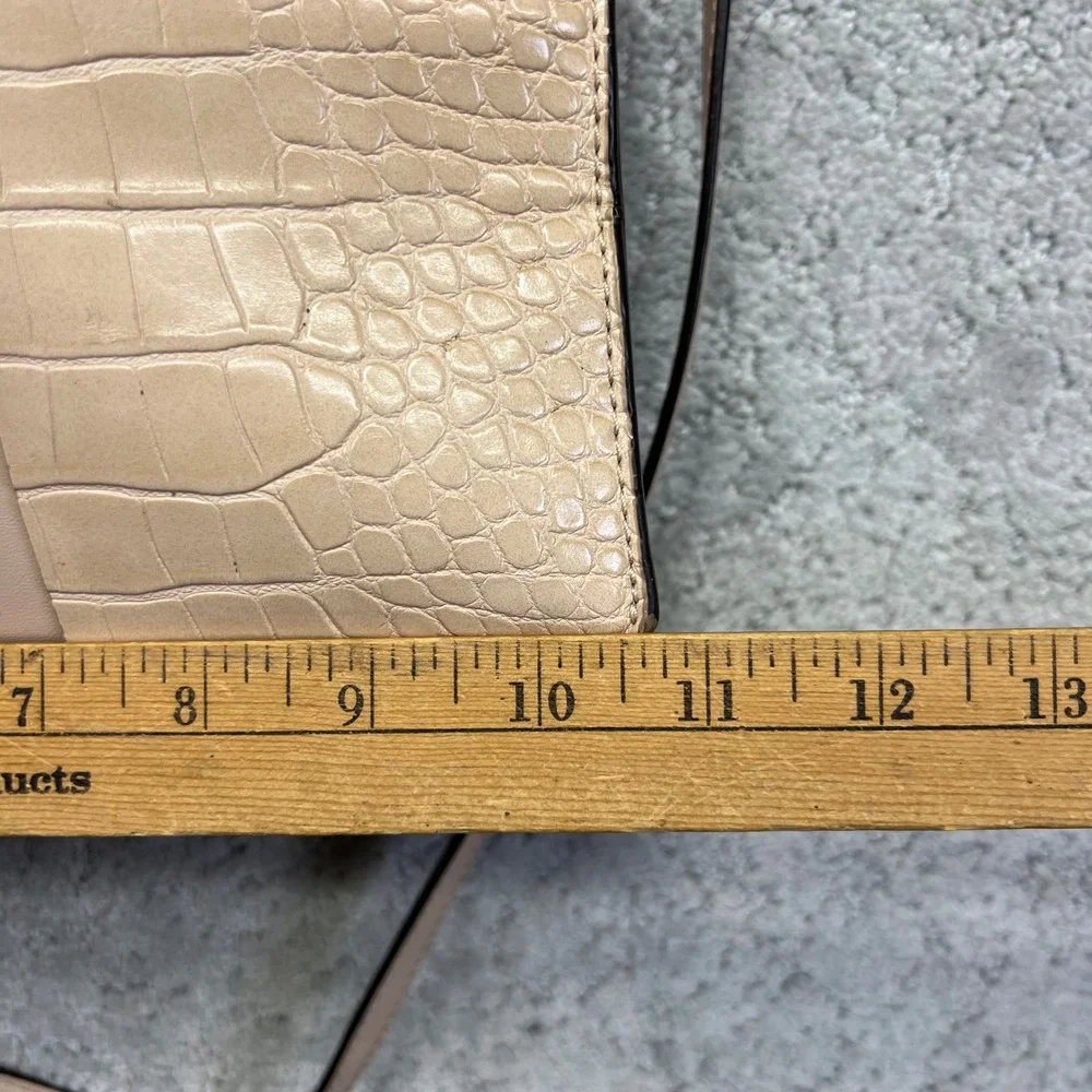 Michael Kors Mercer Shopper Tote Shoulder Crossbody Bag Embossed Leather Purse